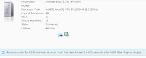 ESXi root被锁