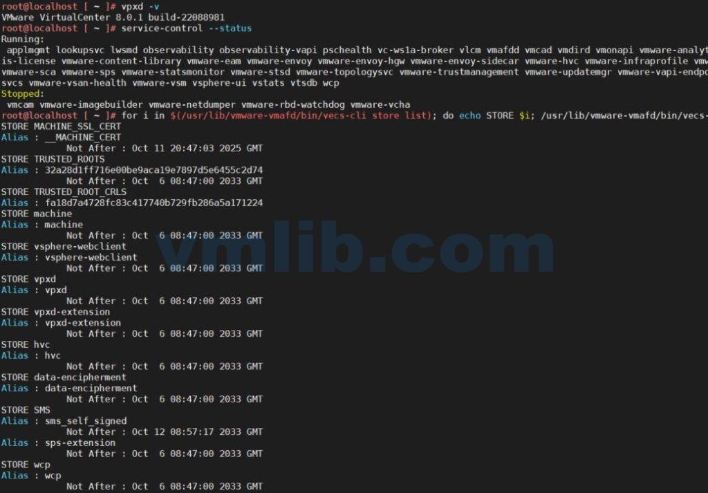 vCenter起不来怎么办?这里有7个VCSA万能的命令