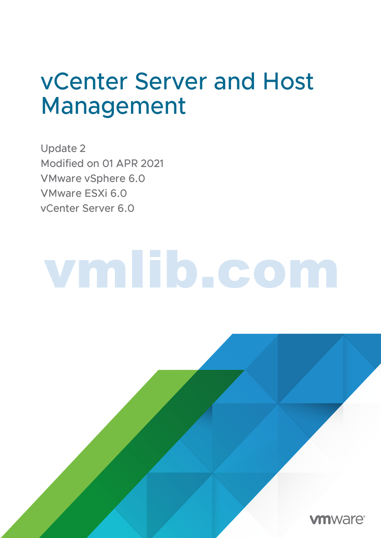 VMware vSphere ESXi VCenter Server 6.0.2主机管理指南 - VM技术库