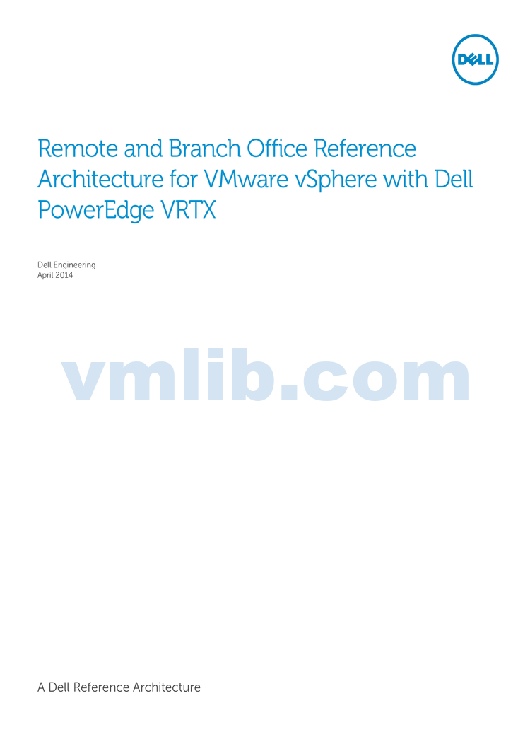 Vrtx Rear View Dell PowerEdge VRTX在VMware vSphere中的远程和分支办公室参考架构 - VM技术库