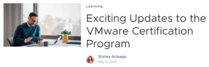 VMware认证的重大变化：VCP不用培训记录了？