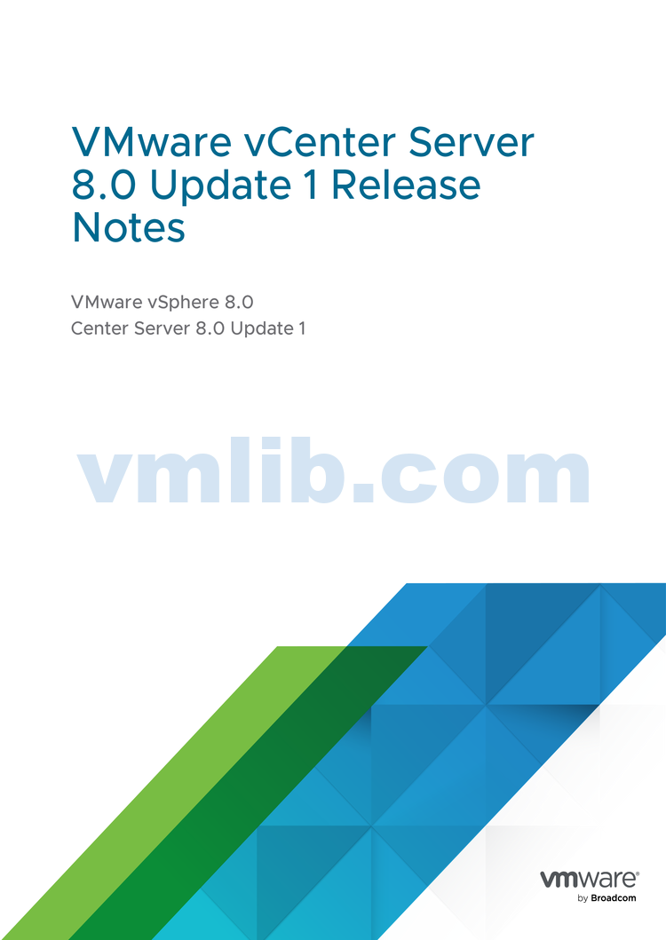Wmware Server VMware vSphere vCenter Server 8.0.1发布说明 - VM技术库