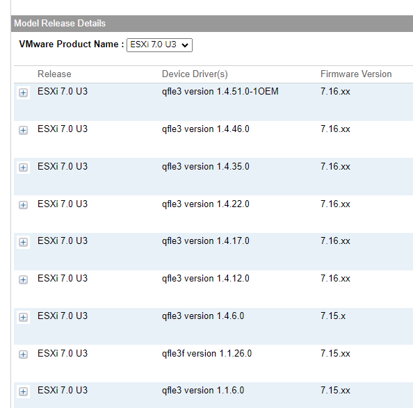 ESXi怎么查看网卡驱动和固件版本