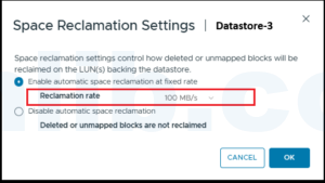 如何控制Datastore的UNMAP回收速率 - 空间回收设置详解(ESXi 8.0U3新功能)