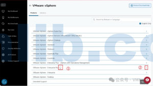 如何从博通官网下载VMware ESXi原版安装包