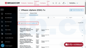 无需Site ID从博通官方免费下载VMware vSphere ESXi的驱动包