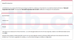 ESXi中Windows的虚拟机缺少KEK CA 2023的问题和解决办法