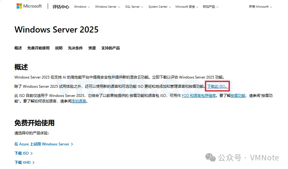 Windows Server 2025：如何从微软官网下载显示语言的安装包？