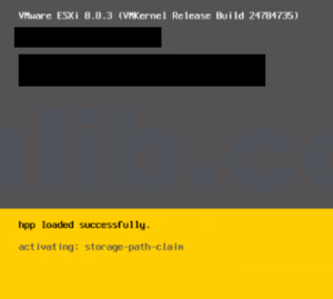 ESXi 主机在 \"activating: storage-path-claim\" 过程中挂起或延迟