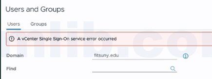 vCenter AD 用户认证失败与 SSO 服务错误的解决方法