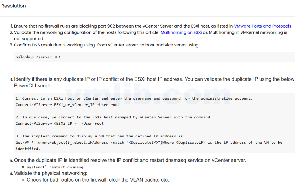 添加 ESXi 主机到 vCenter 失败 - 无法联系指定主机问题