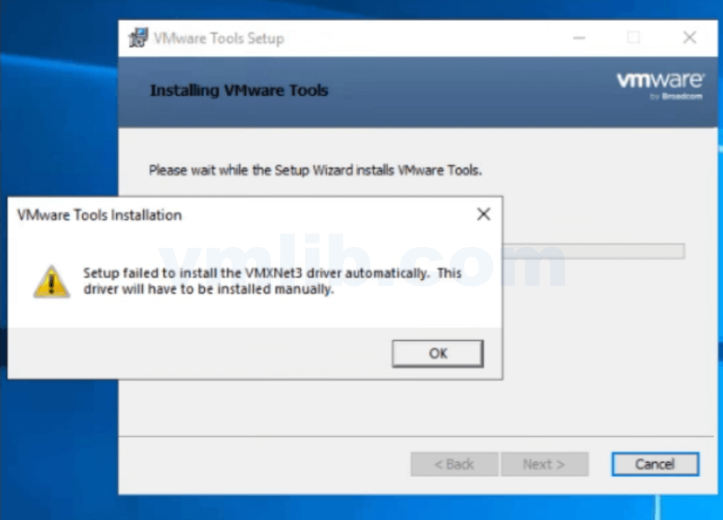 VMware Tools 升级失败 - VMXNet3 驱动安装超时问题