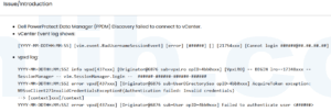Dell PowerProtect Data Manager 无法连接 vCenter 的凭据验证问题