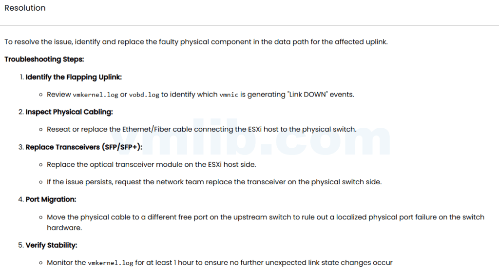 物理交换机报"Detected duplicate host MAC in topology"错误：ESXi主机链路抖动问题分析