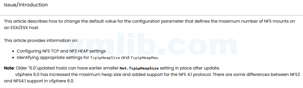 ESXi/ESX 主机上增加 NFS 挂载数量最大值的方法